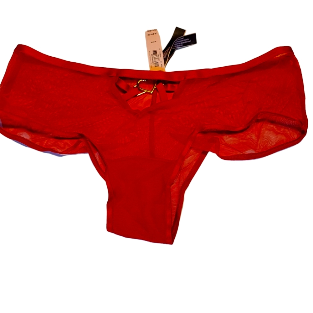 Victoria Secret NEW (M) Sexy Red Sheer Panty